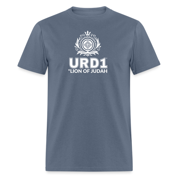 URD1 - Men Praise T-Shirt - Lion of Judah - denim