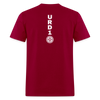 URD1 - Men Praise T-Shirt - Lion of Judah - dark red