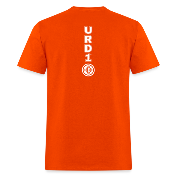 URD1 - Men Praise T-Shirt - Lion of Judah - orange