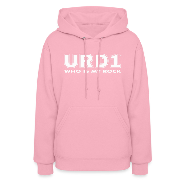 URD1- Who Is My Rock - Women Impact Hoodie - classic pink