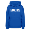 URD1- Who Is My Rock - Women Impact Hoodie - royal blue