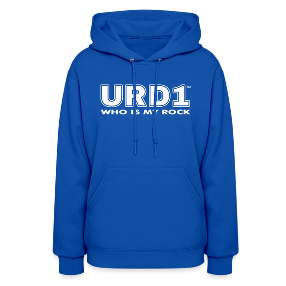 URD1- Who Is My Rock - Women Impact Hoodie - royal blue