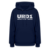 URD1- Who Is My Rock - Women Impact Hoodie - navy