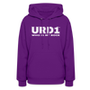 URD1- Who Is My Rock - Women Impact Hoodie - purple