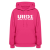 URD1- Who Is My Rock - Women Impact Hoodie - fuchsia