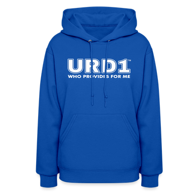 URD1- Who Provides For Me - Women Impact Hoodie - royal blue