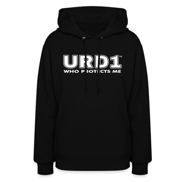 URD1- Who Protects Me - Women Impact Hoodie - black