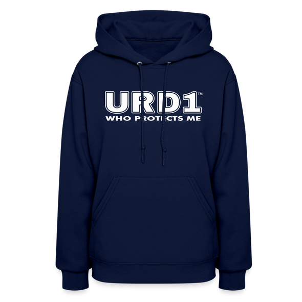 URD1- Who Protects Me - Women Impact Hoodie - navy