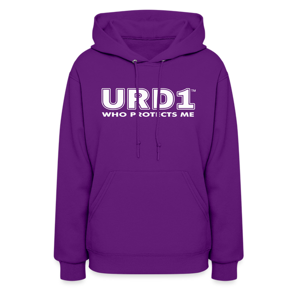 URD1- Who Protects Me - Women Impact Hoodie - purple