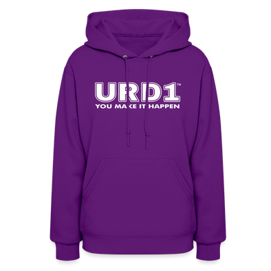 URD1- You Make It Happen - Women Impact Hoodie - purple