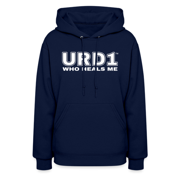 URD1- Who Heals Me - Women Impact Hoodie - navy