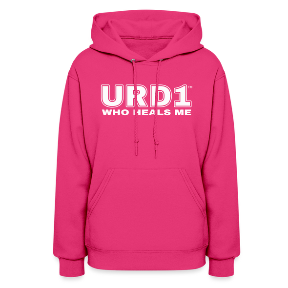 URD1- Who Heals Me - Women Impact Hoodie - fuchsia