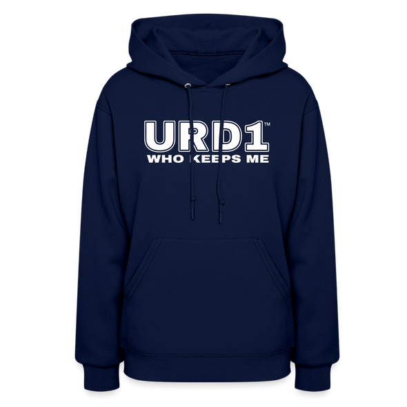 URD1- Who Keeps Me - Women Impact Hoodie - navy