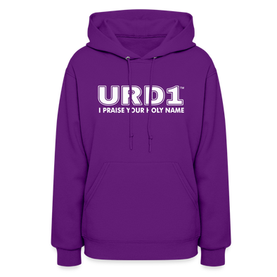 URD1- I Praise Your Holy Name - Women Impact Hoodie - purple