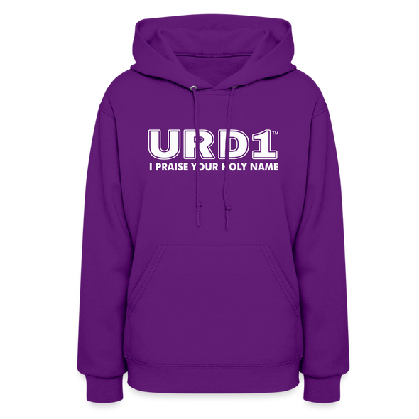 URD1- I Praise Your Holy Name - Women Impact Hoodie - purple