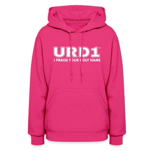 URD1- I Praise Your Holy Name - Women Impact Hoodie - fuchsia