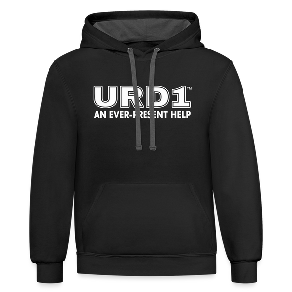 URD1- An Ever-Present Help - Men Impact Hoodie - black/asphalt