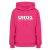 URD1- Who Gives Me strength - Women Impact Hoodie - fuchsia