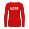 URD1 - Women Long Sleeve IMPACT T-Shirt - Who Is My Rock - red