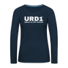 URD1 - Women Long Sleeve IMPACT T-Shirt - Who Is My Rock - deep navy