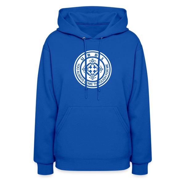 URD1- You Always Come Through - Women Impact Hoodie - royal blue