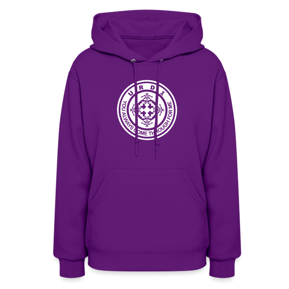 URD1- You Always Come Through - Women Impact Hoodie - purple