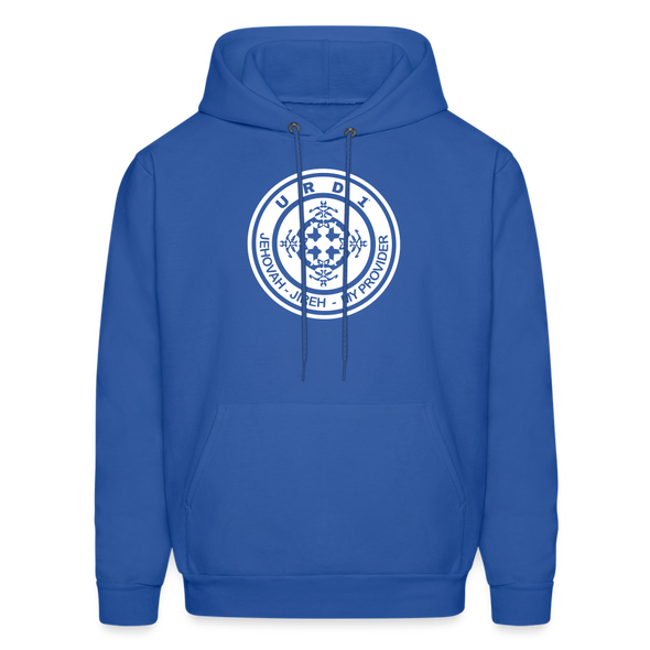 URD1- Jehovah Jireh - Men Impact Hoodie - royal blue