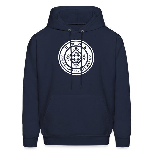 URD1- Jehovah Jireh - Men Impact Hoodie - navy