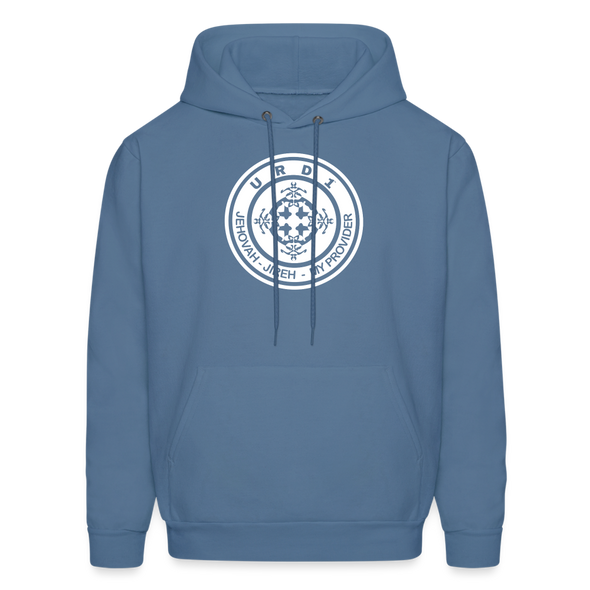 URD1- Jehovah Jireh - Men Impact Hoodie - denim blue