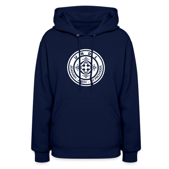 URD1- Jehovah Jireh - Women Impact Hoodie - navy