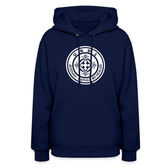 URD1- Jehovah Rapha - Women Impact Hoodie - navy