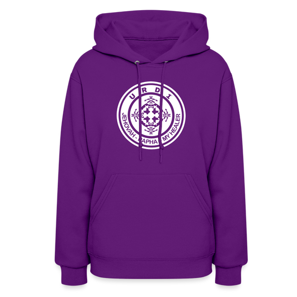 URD1- Jehovah Rapha - Women Impact Hoodie - purple