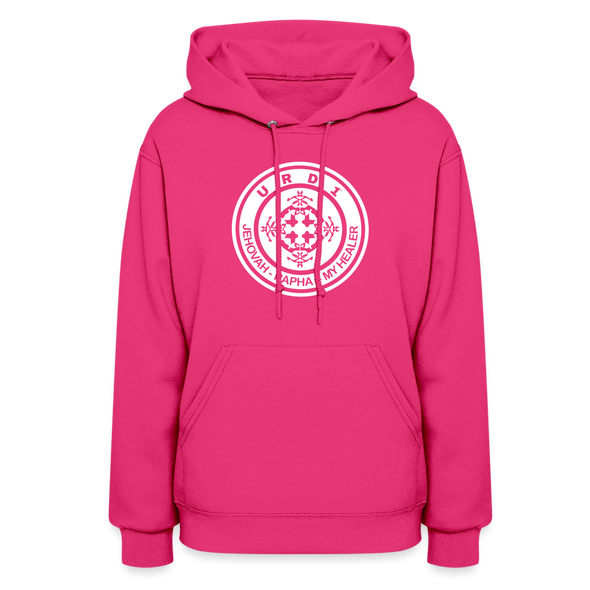 URD1- Jehovah Rapha - Women Impact Hoodie - fuchsia