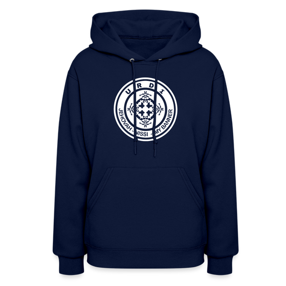 URD1- Jehovah Nissi - Women Impact Hoodie - navy