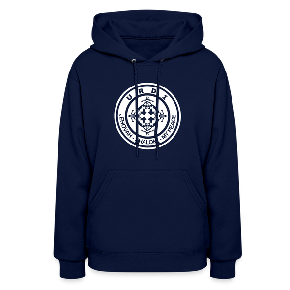 URD1- Jehovah Shalom - Women Impact Hoodie - navy