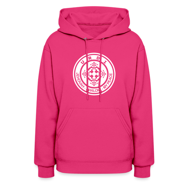 URD1- Jehovah Shalom - Women Impact Hoodie - fuchsia