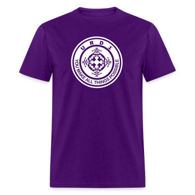 URD1 - Men Praise T-Shirt - All Things Possible - purple