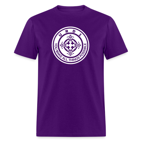 URD1 - Men Praise T-Shirt - All Things Possible - purple