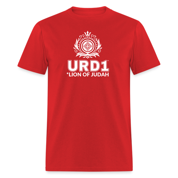 URD1 - Women Praise T-Shirt - Lion of Judah - red