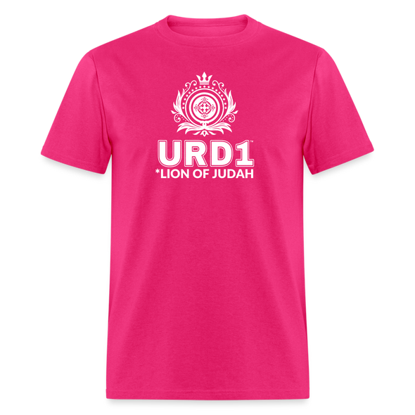 URD1 - Women Praise T-Shirt - Lion of Judah - fuchsia