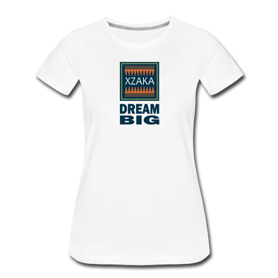 XZAKA - Women "Dream Big" Workout T-Shirt - W3548-1 - white