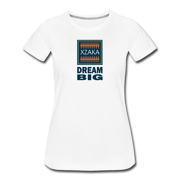 XZAKA - Women "Dream Big" Workout T-Shirt - W3548-1 - white