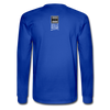 XZAKA - Men Motivational Long Sleeve T-Shirt - M1438-2 - royal blue