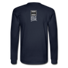 XZAKA - Men Motivational Long Sleeve T-Shirt - M1439-2 - navy