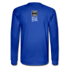 XZAKA - Men "Smile" Motivational Long Sleeve T-Shirt - M1443-2 - royal blue