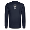 XZAKA - Men "Smile" Motivational Long Sleeve T-Shirt - M1443-2 - navy