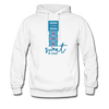 XZAKA - Men "Sweat It Out" Motivational Hoodie - M7101 - white