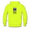 XZAKA Men "Say It" Motivational Hoodie - M7105 - safety green