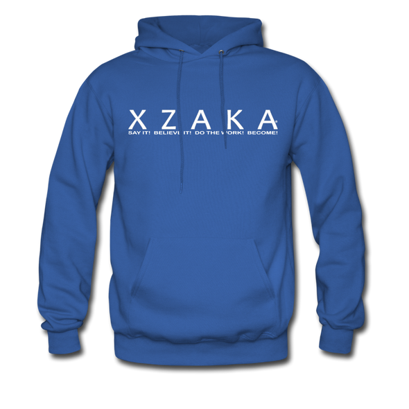 XZAKA Men "Say It" Motivational Hoodie - M7106 - royal blue