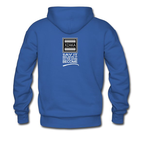 XZAKA Men "Say It" Motivational Hoodie - M7106 - royal blue